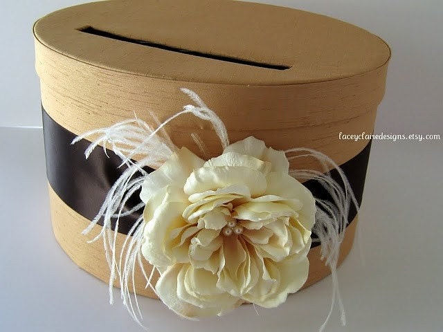 Wedding card box money holder gift card box custom made in your colors