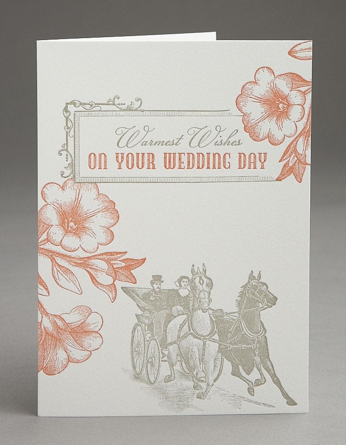 Wedding Wishes Letterpress Card