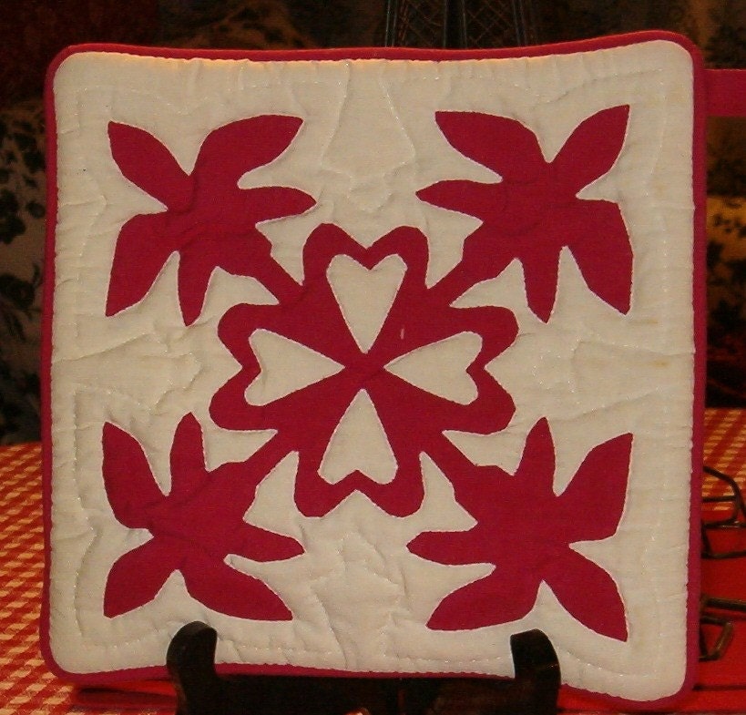 Red Hawaiian Design