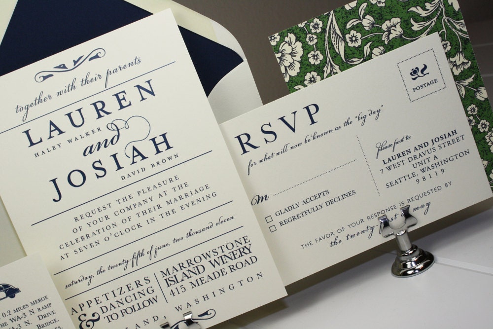 vintage wedding invitations