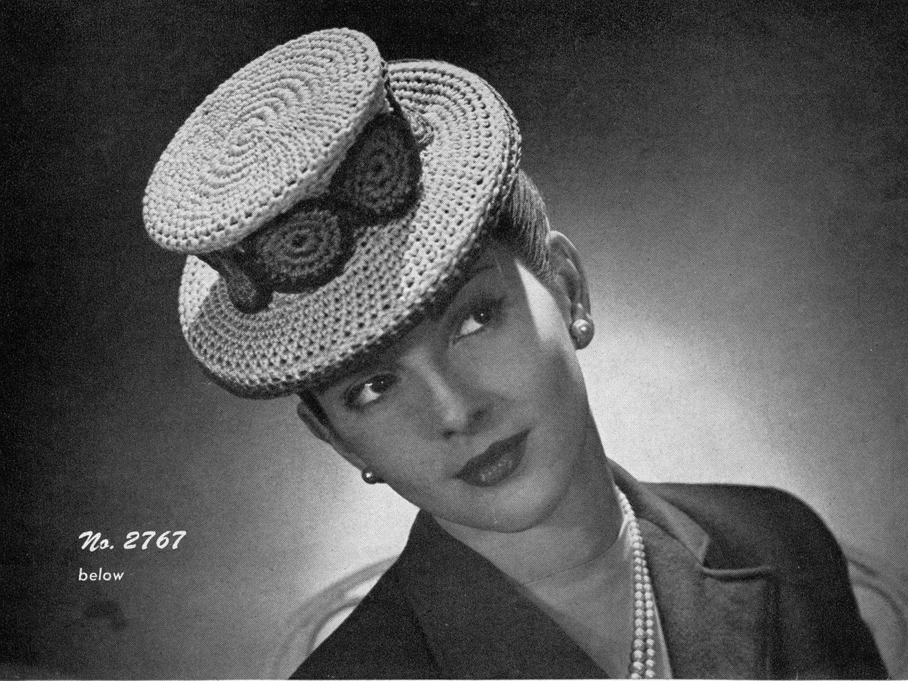 Hat-vintage-crochet-pattern - Vintage crochet Patterns - women