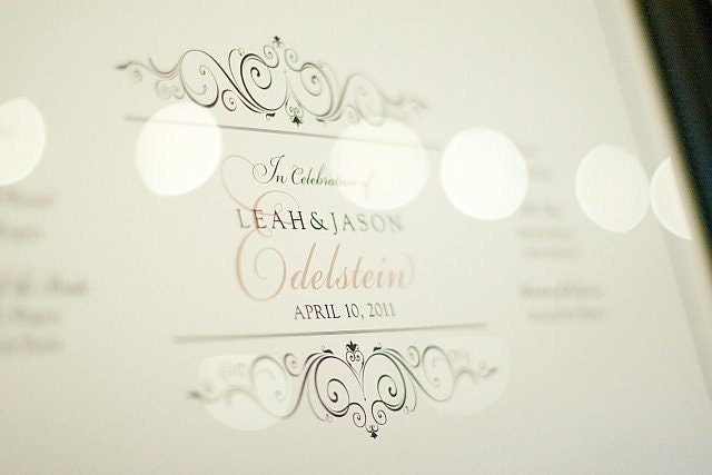 Wedding Seating Chart Reception Seating Chart pdf or full color printing