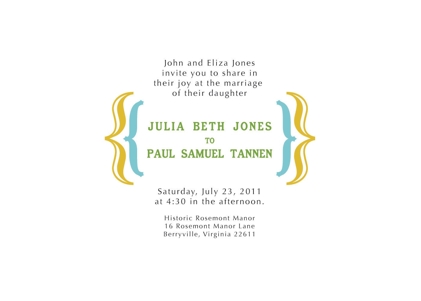 Wedding Invitation Fancy