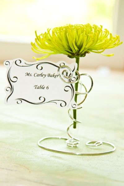 Beach Wedding Place Card Holders on Wedding Place Card Holder Sale Whimsical  Elegant  Bud Vase  Wedding