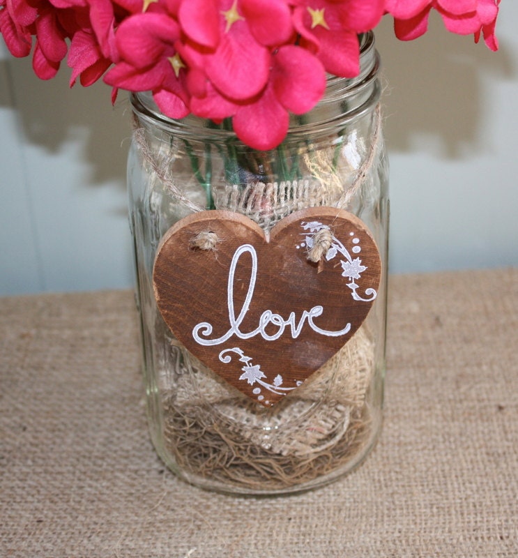 Rustic heart wedding decorations From Rusticblend