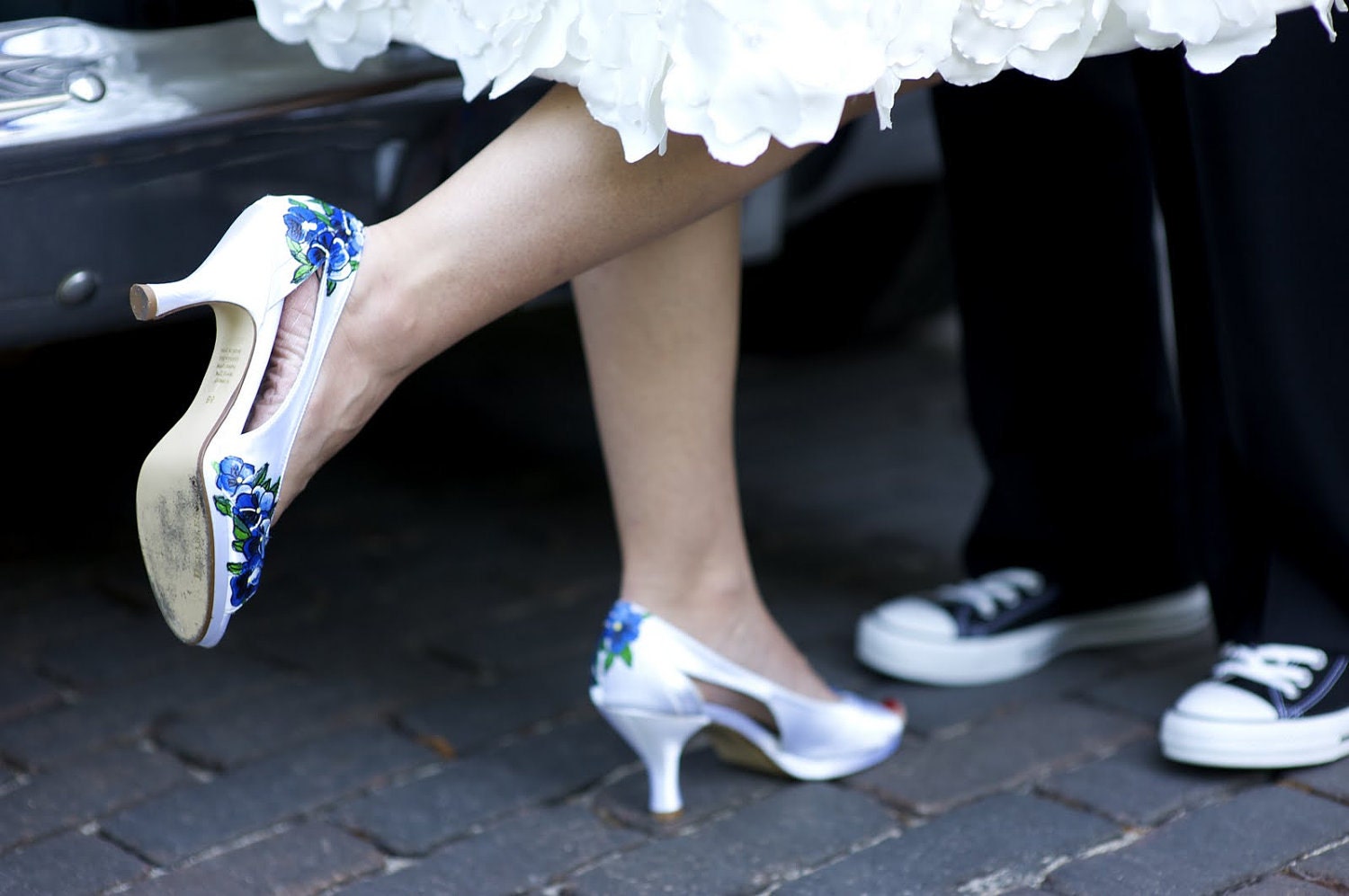 blue shoes wedding