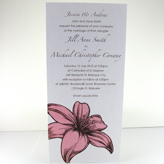 christian wedding invitation samples