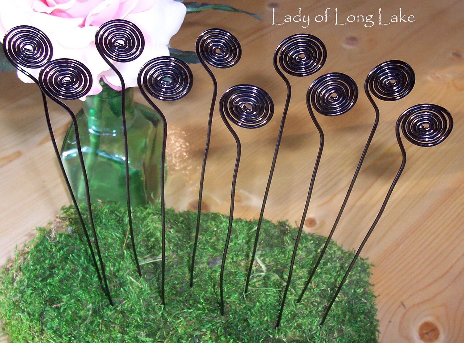 Spiral Wire Wedding Place Card