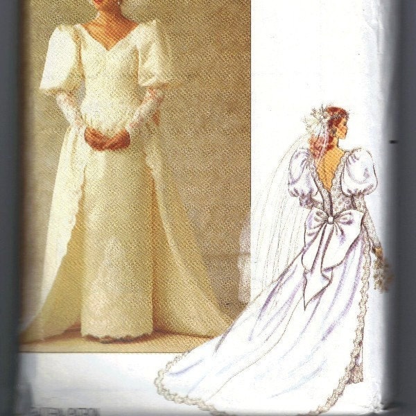Barbie Style Wedding Gown Pattern Butterick 5206 Size 6 8 10 12