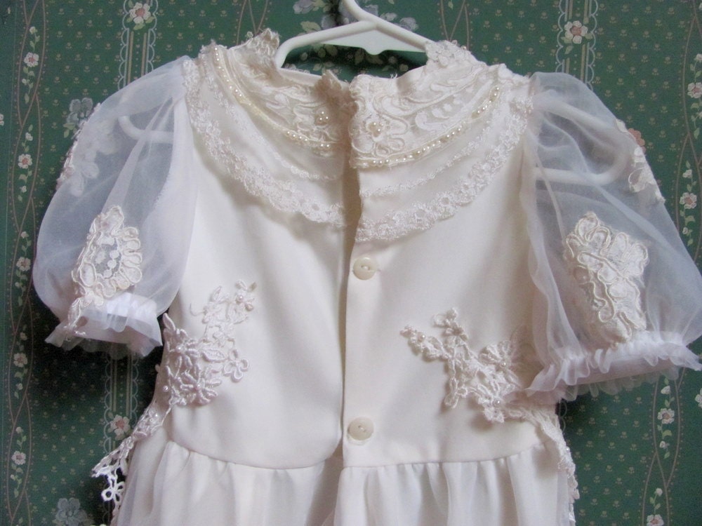  Christening Gown Toddler Infant Dress From your Old Wedding Dress