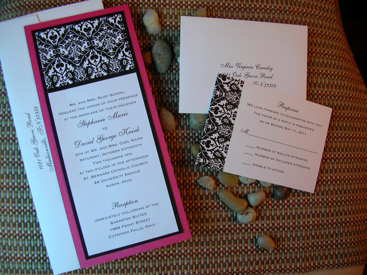 catholic wedding invitation examples
