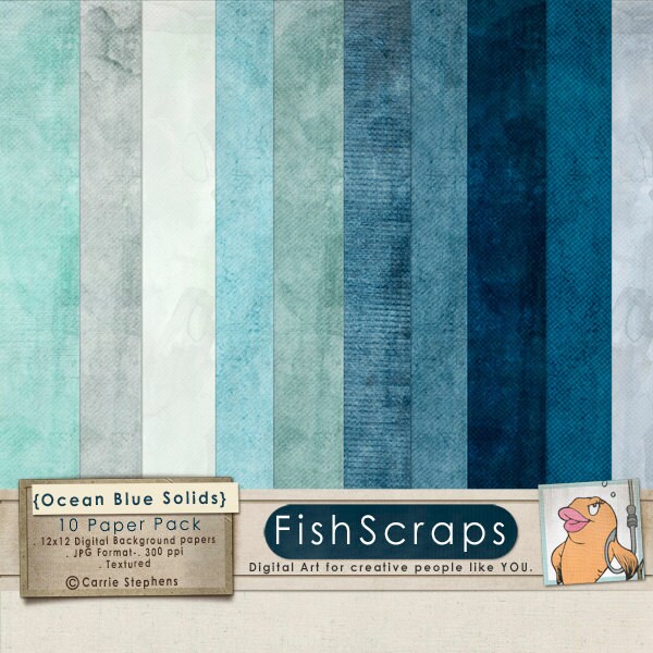 Solid Color Background Papers Ocean Blue Solids with texture