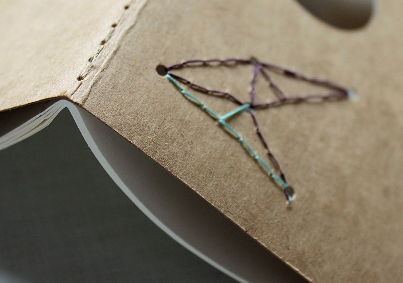 Moleskine cahier stitched constellation - Full Moon Moleskine cahier hand-stitched star constellation - Full Moon