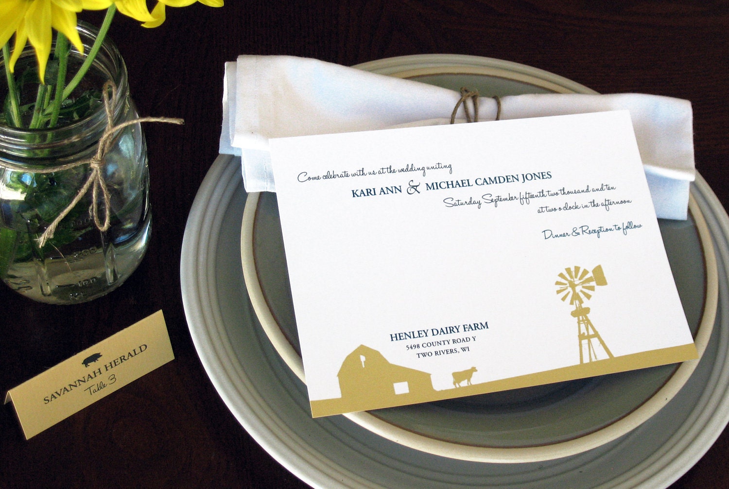 Wedding Invitation with