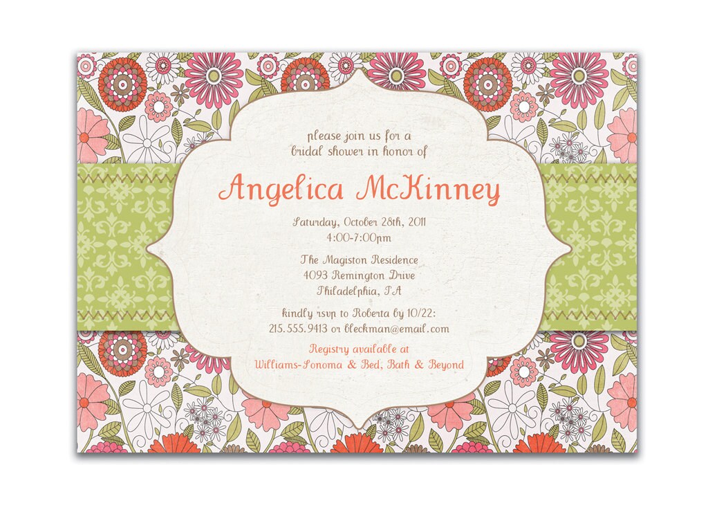 shabby chic wedding invitations