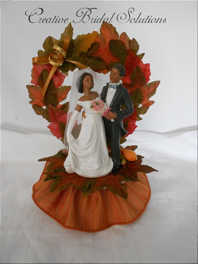Autumn Fall Wedding Cake Topper From CreativeBridal