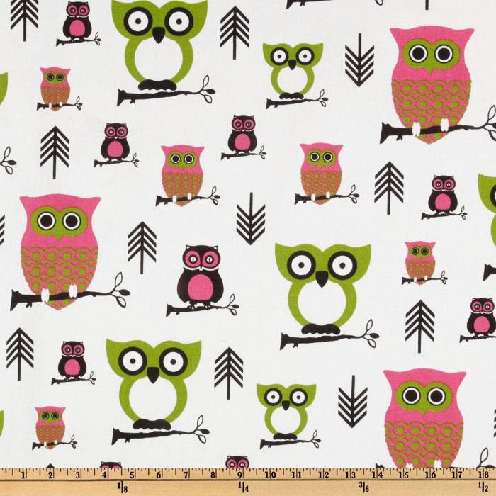 TABLE RUNNER Owl Runner Lime Chartreuse Candy Pink Black Wedding Bridal Home