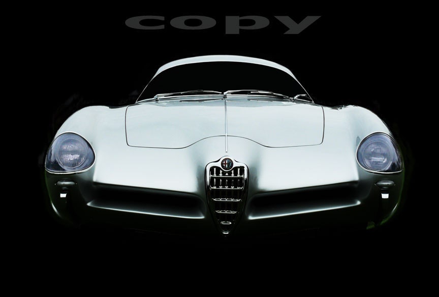 Vintage Classic 1955 Alpha Romeo concept car