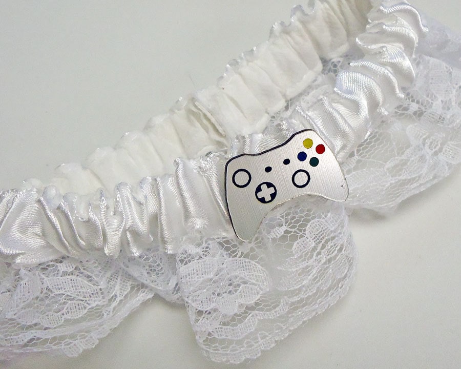 Video controller wedding garter belt in FREE gift box