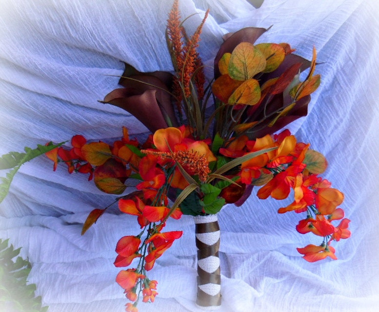 Rustic Wedding Fall Bouquet From willowroaddesigns