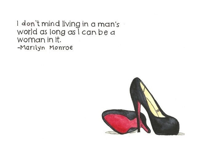 Marilyn Monroe Shoe Art Heels Painting Photo Louboutin Pumps 