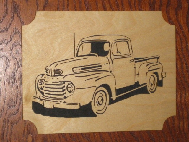 1949 Ford Truck Wooden Plaque From HomespunCreationsJDC