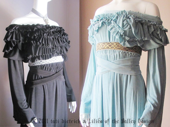 Custom Wedding Dress Black Dress Renaissance Gothic Dress
