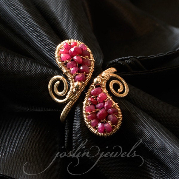 Ruby Paisley Ring by Joslin Jewels Ruby Paisley Ring by Joslin Jewels