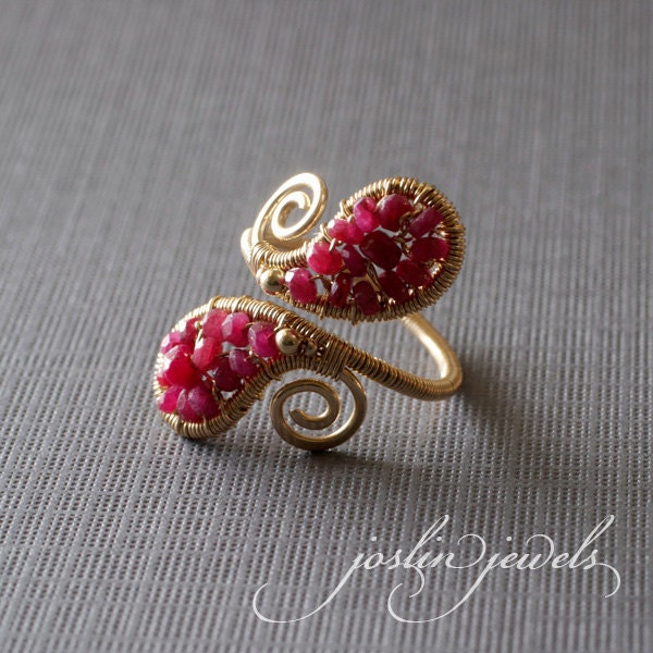 Ruby Paisley Ring by Joslin Jewels Ruby Paisley Ring by Joslin Jewels