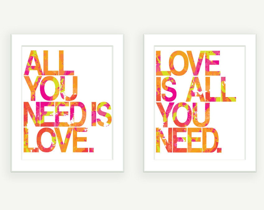All You Need Is Love - Imperfect Print Set