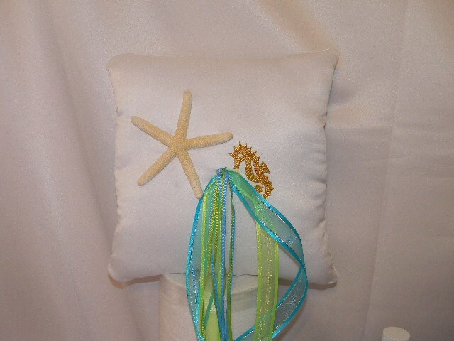 Wedding Ring Bearer Pillow beach fall snowflake Asian custom made any color 