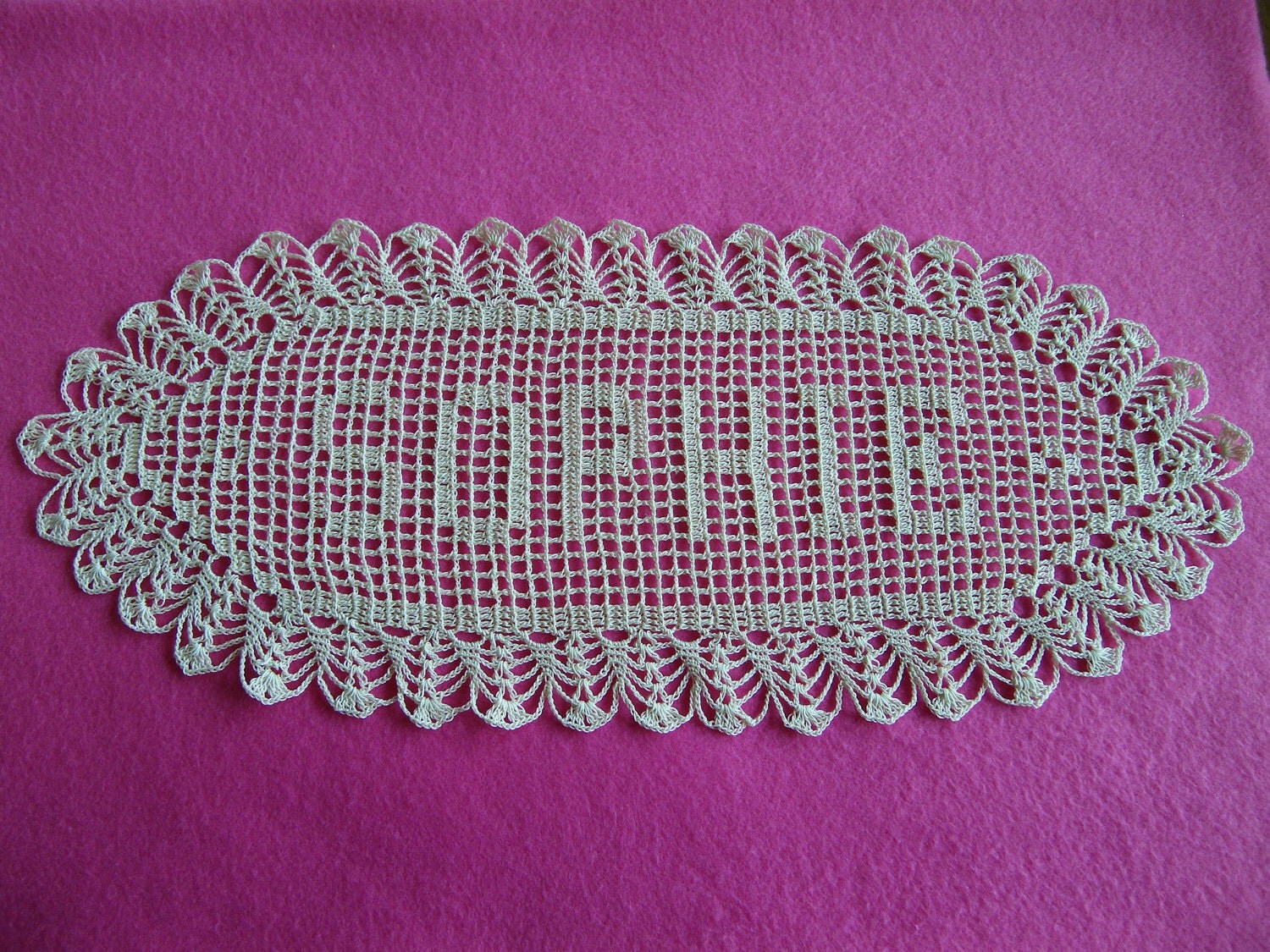 More information about Crocheted Name Doilies on the site: http://www ...