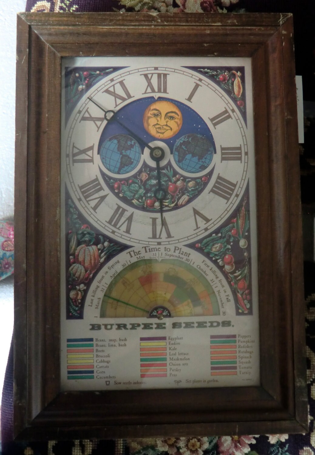 Burpee planting clock