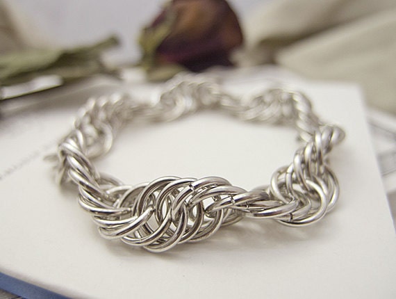 JeannieRichard Spiral Chainmaille Bracelet