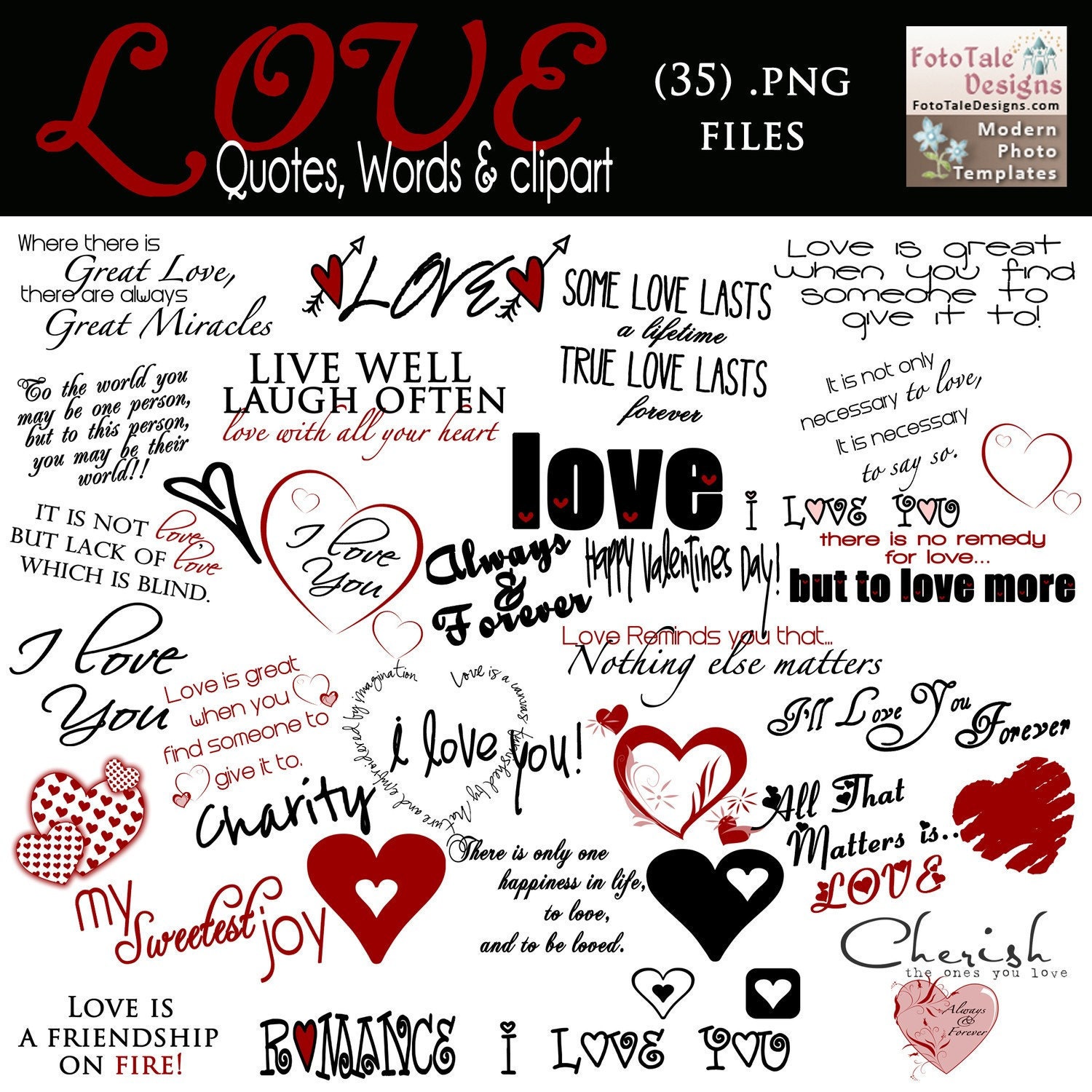 Love Word Art Collection 35