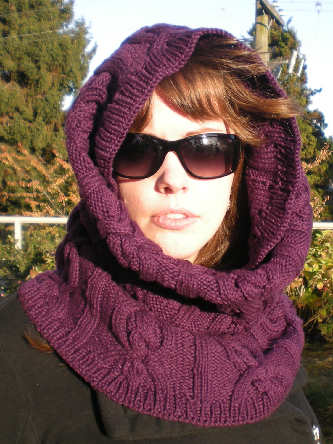 PATTERNS free «  scarf Free pattern patterns hooded crochet Patterns crochet vintage HOODED KNITTING