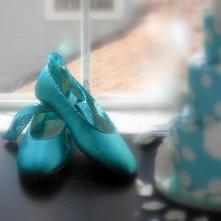Wedding shoes Tiffany Blue Ballerina Flats Personalized From norakaren
