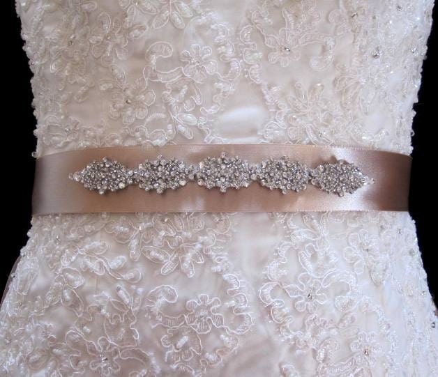Bridal Wedding Dress Embellishment Brooch Sash Belt From Tatishotties