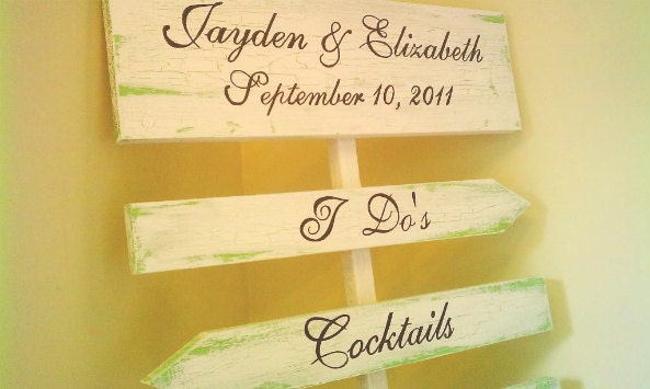 Wedding Signs 4 sign set In Your WEDDING COLORS Wedding Photo PROPS Beach