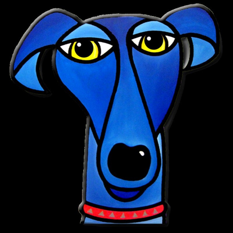 MODERN ABSTRACT Wall Hanging PAINTING CITY DOG POP SCULPTURE ART by FIDOSTUDIO eBay