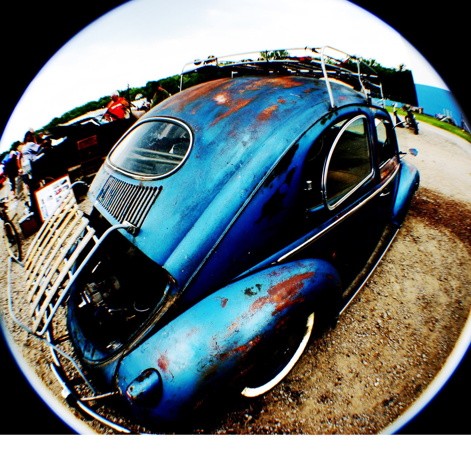 Blue VW bug Rat rod