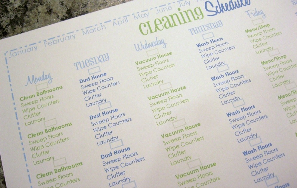 homemaker perpetual schedules cleanmama