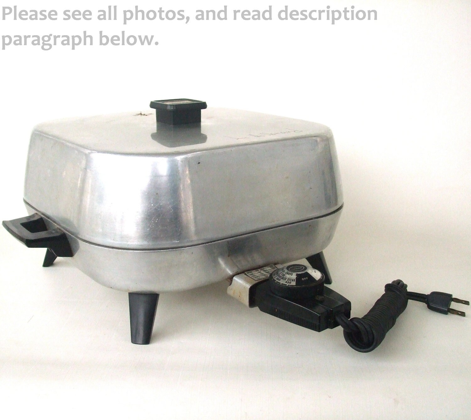 Vintage Sunbeam Electric Frying Pan Frypan Skillet FPC FotoFuze