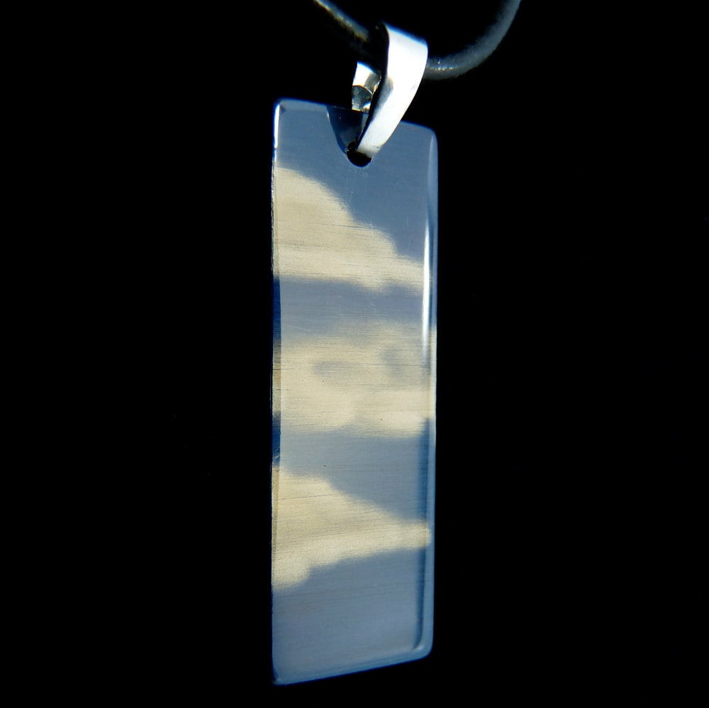 Blue Sky Pendant cloud pendant, rectangle, blue