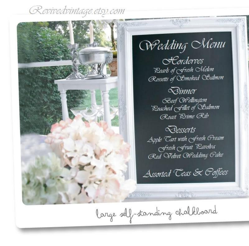 rustic wedding menus