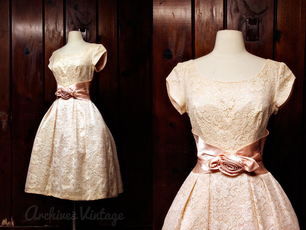 1950s wedding dress 50s formal dress RESERVED vintage wedding dress S