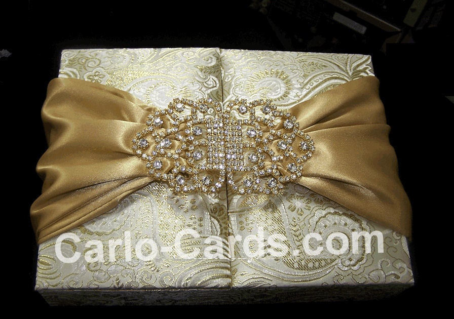 50 Custom Silk Box Wedding Invitations Any Color Combo Completely Custom