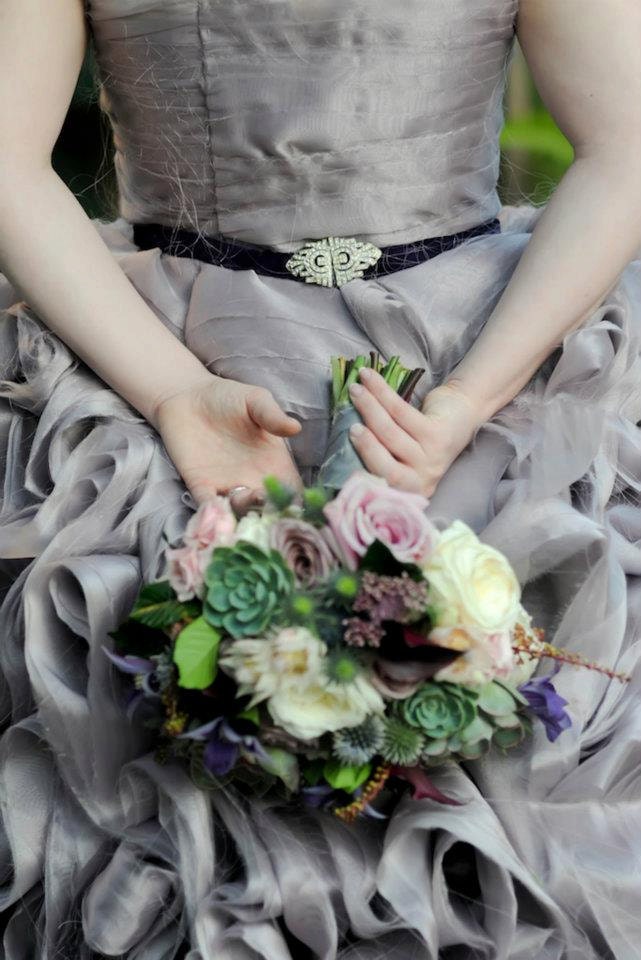 Gossamer Lavender Gray Ball Gown Wedding Dress From Twisp