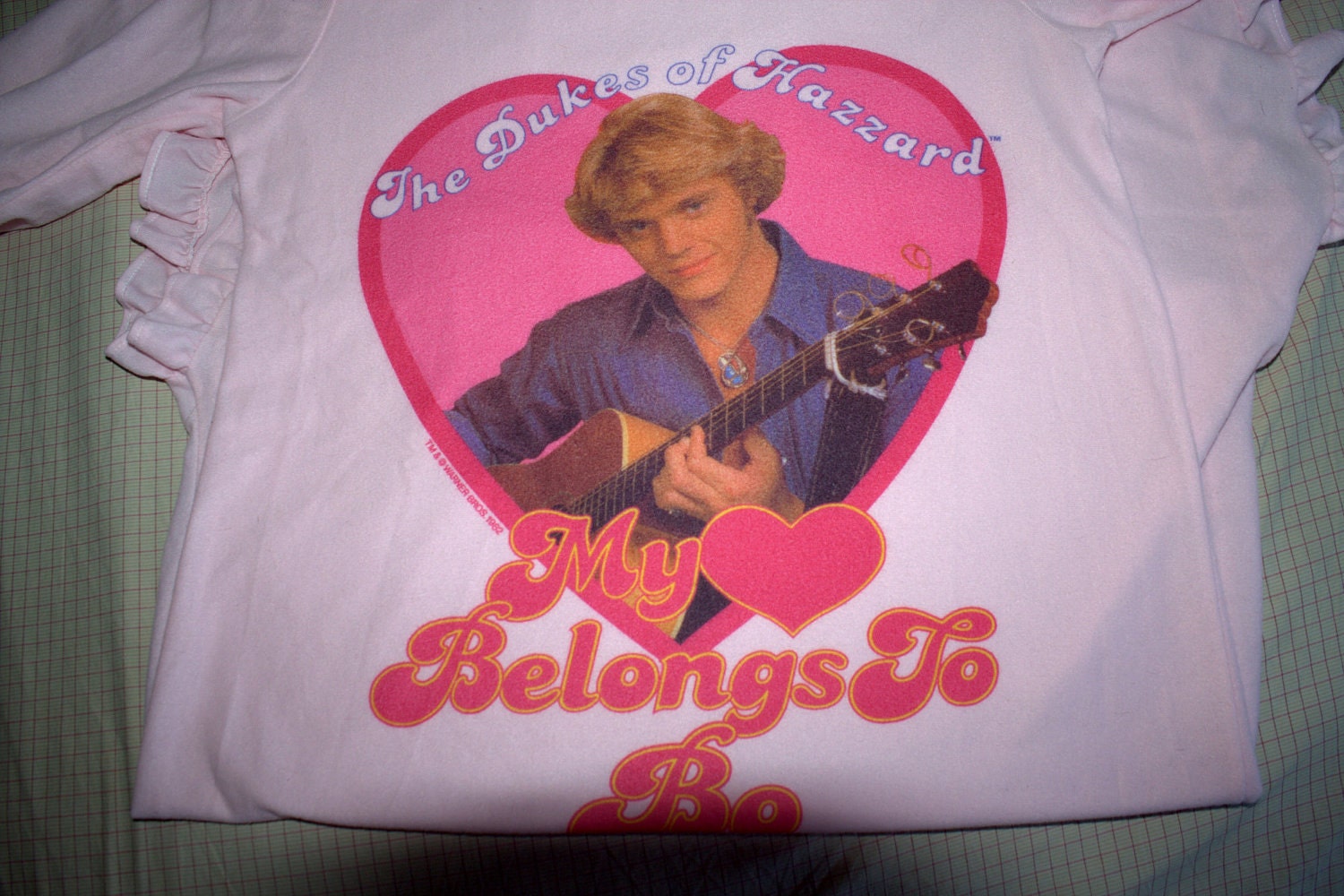 Vintage 1980s Pink DUKES OF HAZZARD Nightgown Child's or Womens' Small