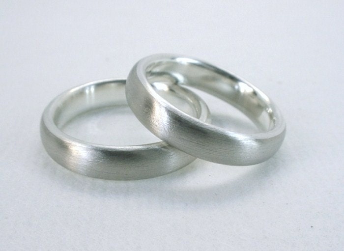 Gray Gold and Silver Wedding Bands Welded